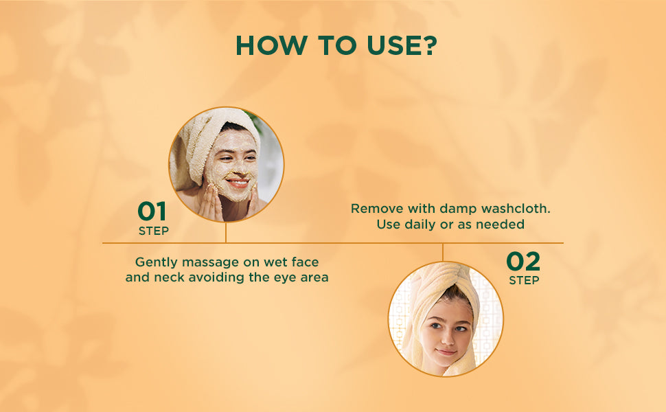 BIOTIQUE UBTAN & COLLAGEN Face Scrub  100g A+ content