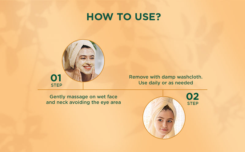How to use BIOTIQUE UBTAN & COLLAGEN Face Scrub  100g