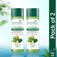 Cucumber pore tightening refreshing toner - 120ml (pack of 2)