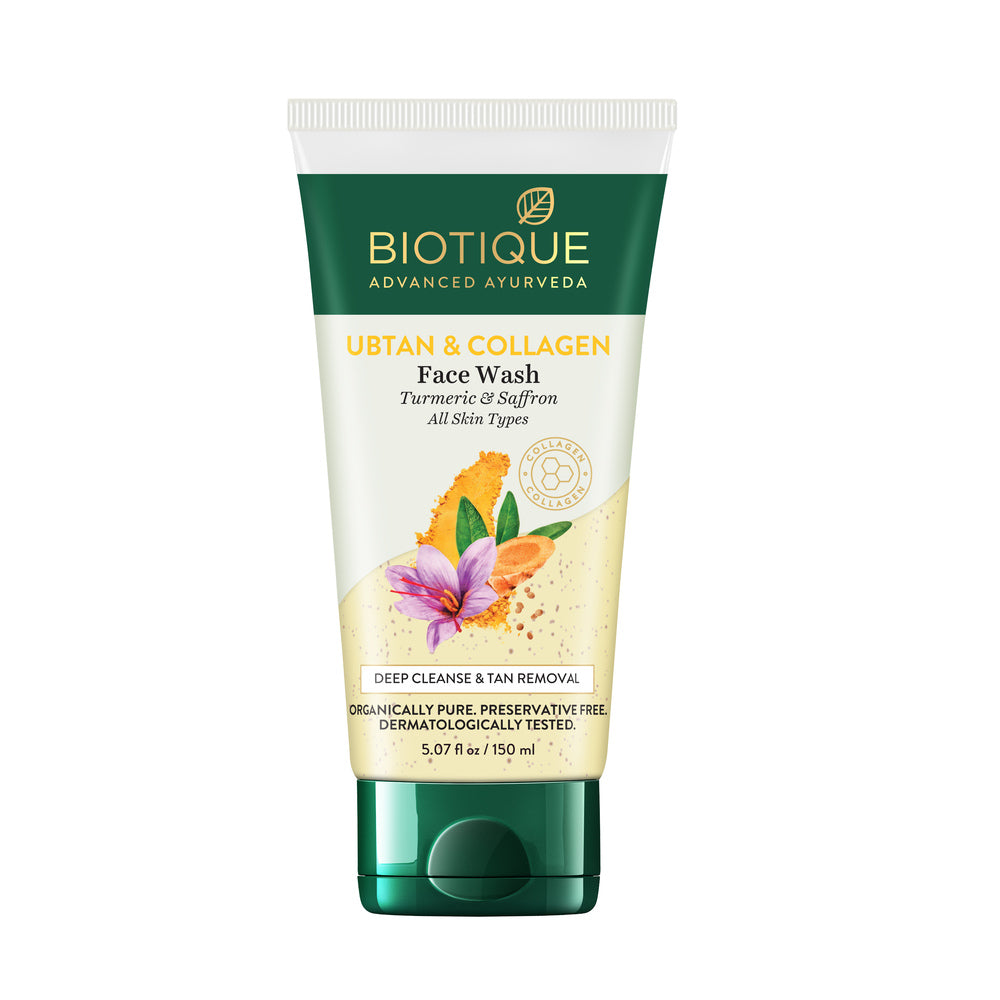 BIOTIQUE UBTAN & COLLAGEN Face Wash 150ml