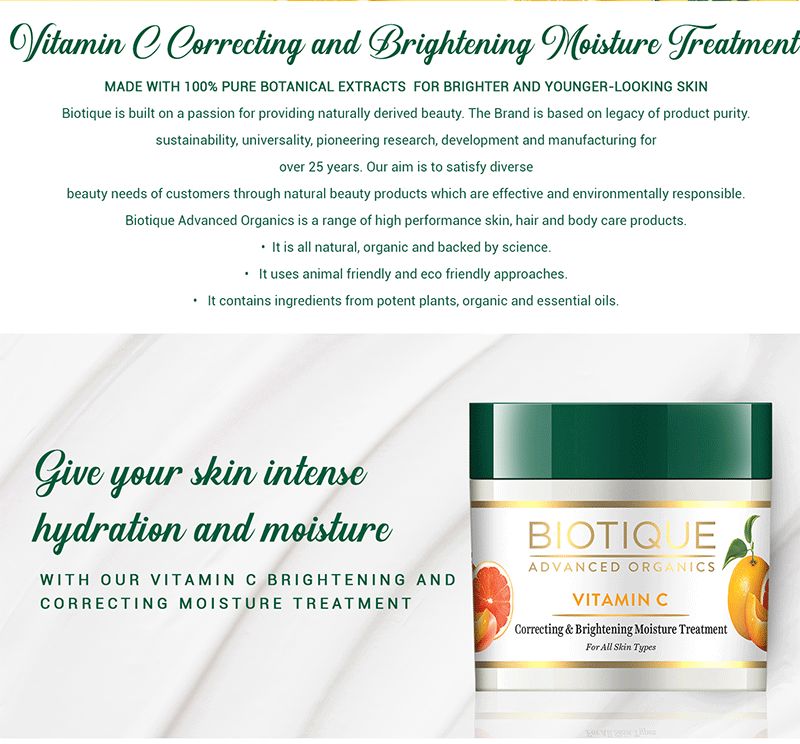Vitamin C Correcting and Brightening Moisture Treatment 50g A+ content