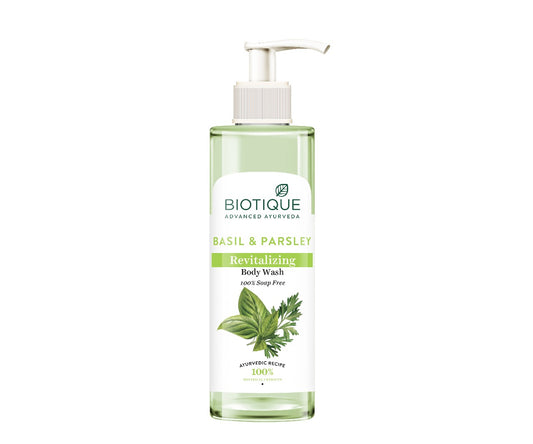 Basil & parsley revitalizing body wash 200ml
