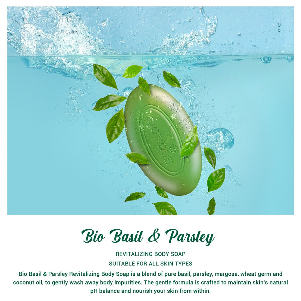 Basil & parsley revitalizing bathing bar