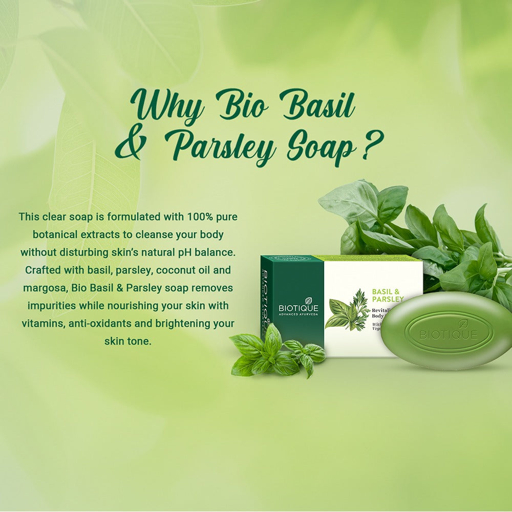 Basil & parsley revitalizing bathing bar