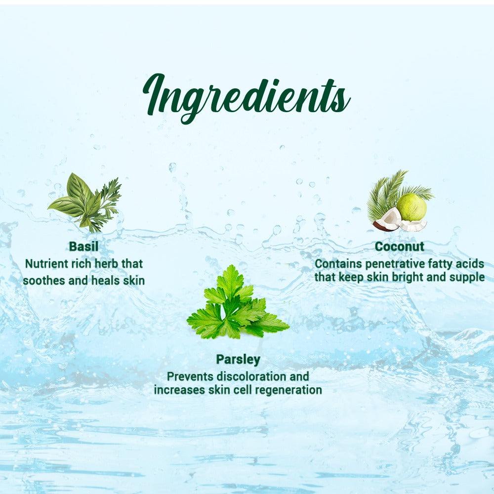 Basil & parsley revitalizing bathing bar