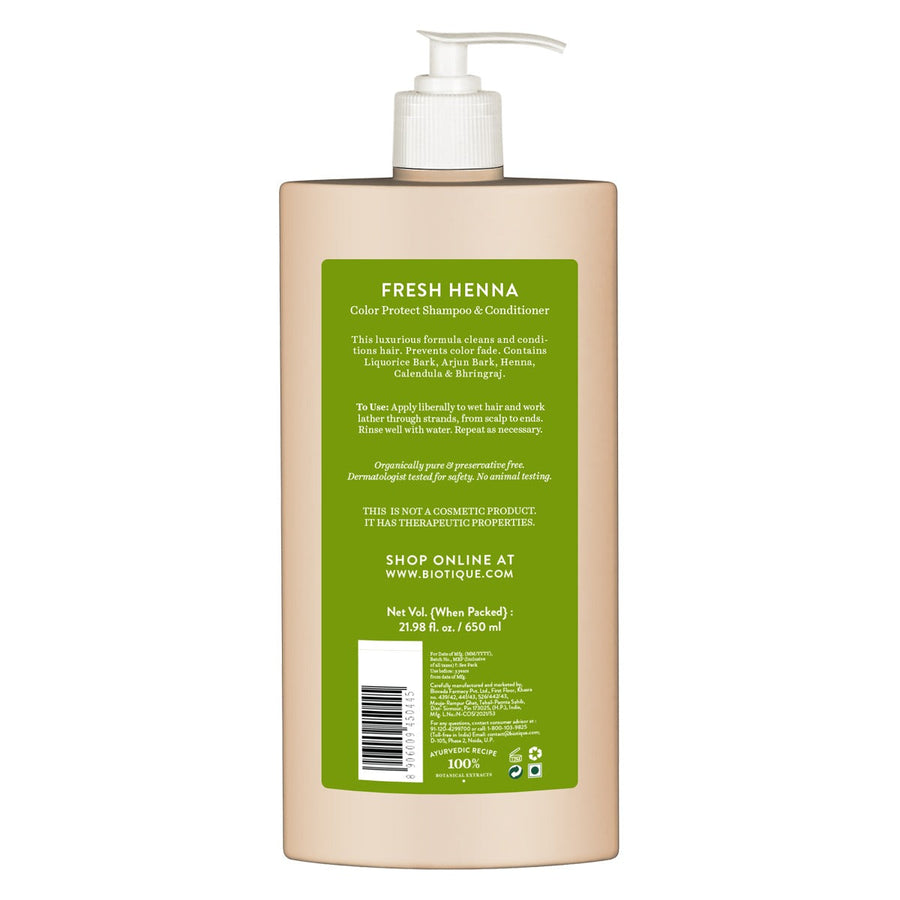 Fresh Henna Colour Protect Shampoo & Conditioner - 650ml