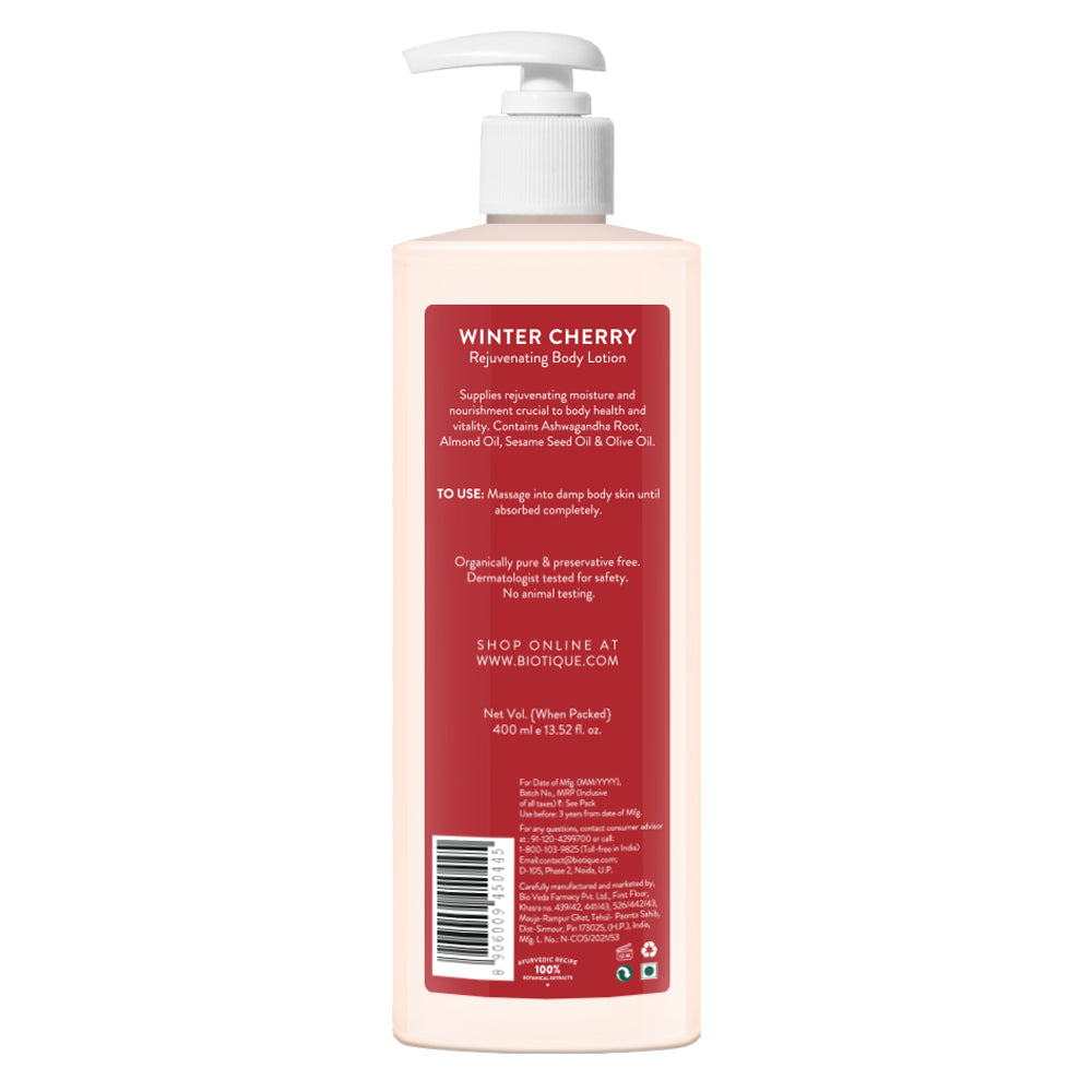 Winter cherry rejuvenating body lotion