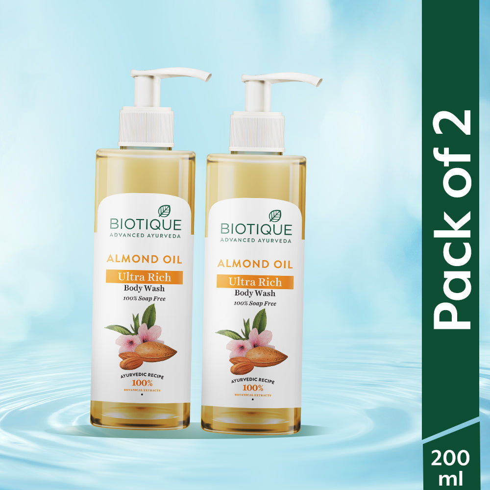 Pack of 2- almond body wash 200ml