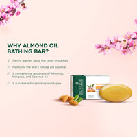 Almond oil nourishing bathing bar 150g