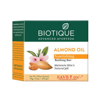 Almond oil nourishing bathing bar pack of 3 (75g)