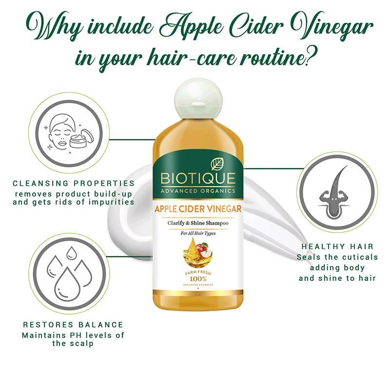 Apple Cider Vinegar Clarify & Shine Shampoo 300 ml