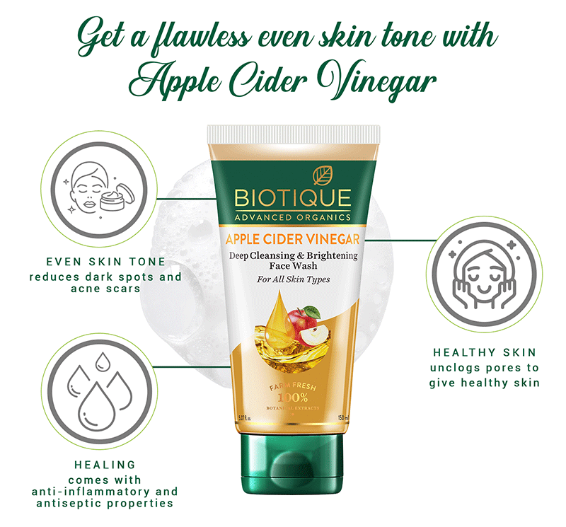 Apple Cider Vinegar face wash 150ml A+ content
