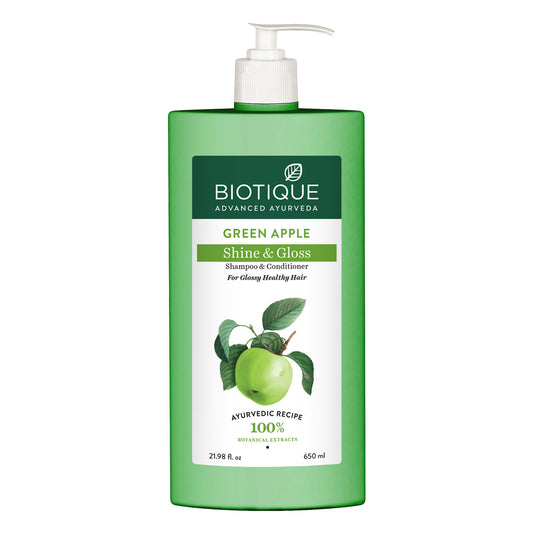 Green apple shine & gloss shampoo & conditioner - 650ml
