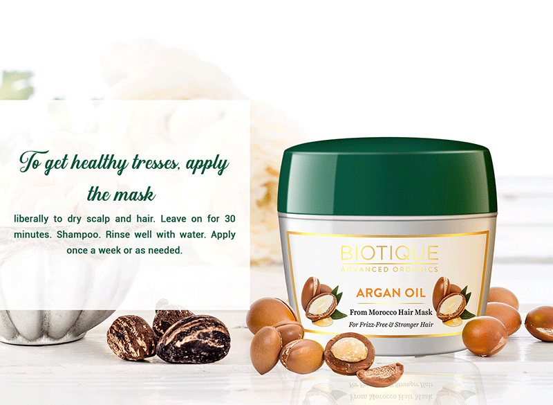 How to use ARGAN OIL FROM MOROCCO HAIR MASK 175GM