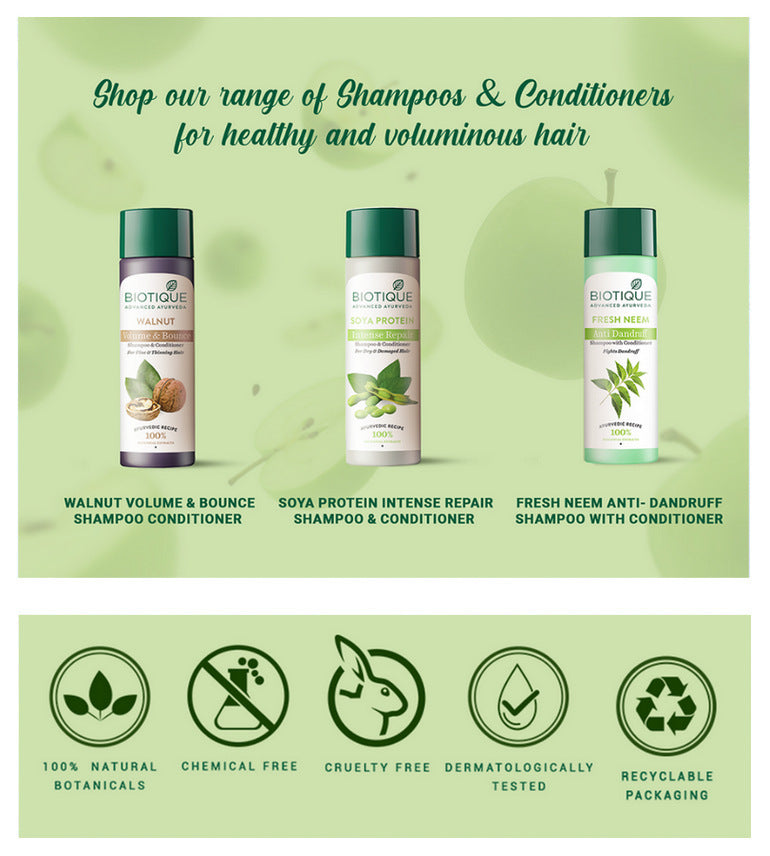 Green Apple Shine & Gloss Shampoo & Conditioner 120ml A+ content