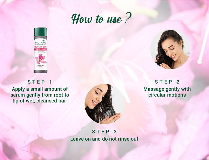 How to use Mountain Ebony Anti Hair Fall Hair Serum 200ml