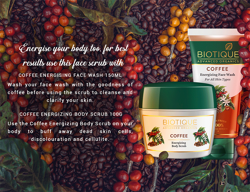 Coffee Energizing face srcub 50gm A+ content