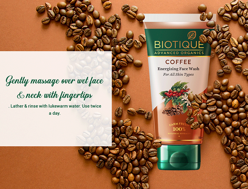 How to use Coffee Energizing face wash 150ml