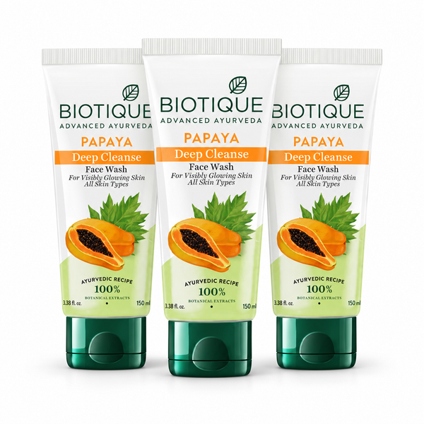 Papaya deep cleanse face wash 150ml (pack of 3)