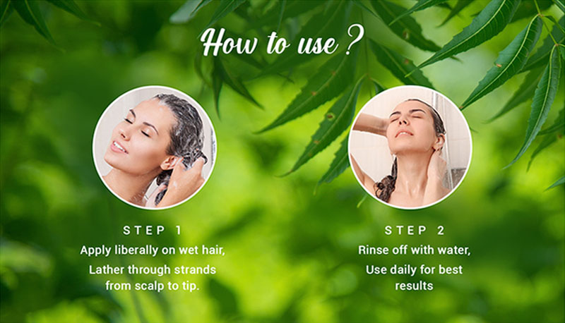 How to use FRESH NEEM Anti Dandruff Shampoo & Conditioner 190ml
