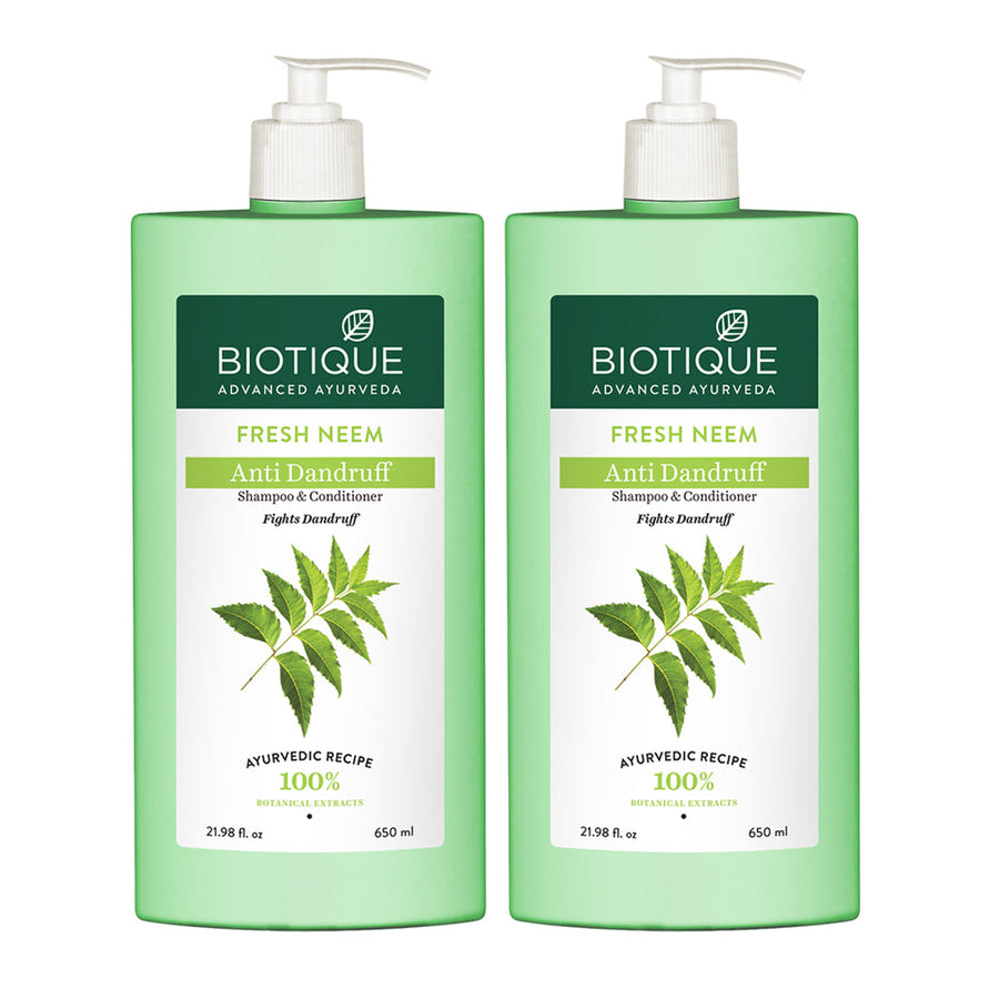 FRESH NEEM Anti Dandruff Shampoo & Conditioner pack of 2 (650ml)