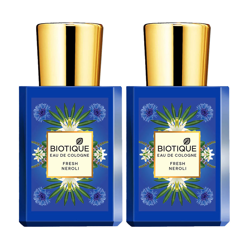 BIOTIQUE FRESH NEROLI Eau De Cologne 50ml (Pack of 2)