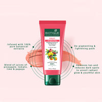 Fruit brightening depigmentation & tan removal face pack 100g