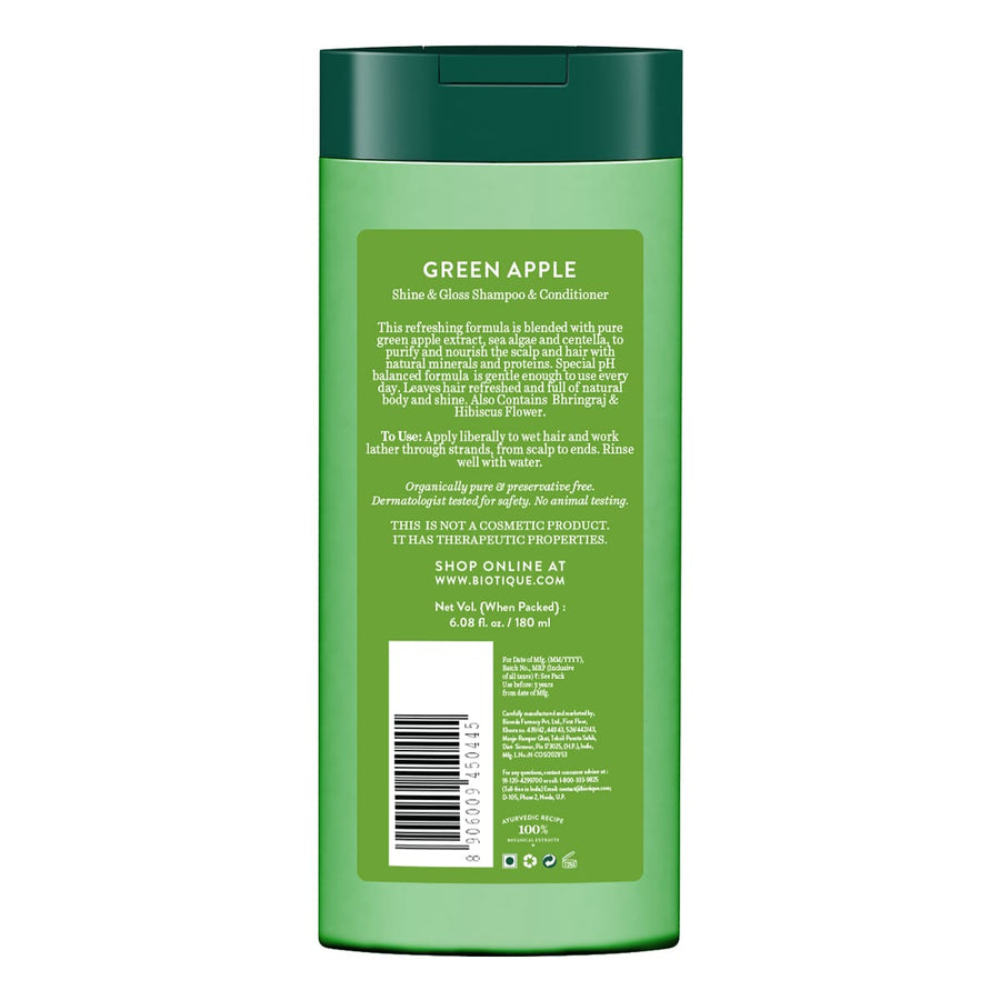 Green Apple Shine & Gloss Shampoo & Conditioner - 180ml