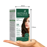 Biotique herbcolor 3n darkest brown 50gm + 110ml
