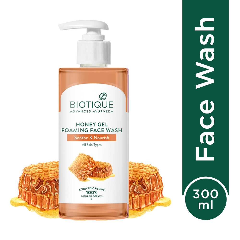 Honey gel soothe & nourish foaming face wash