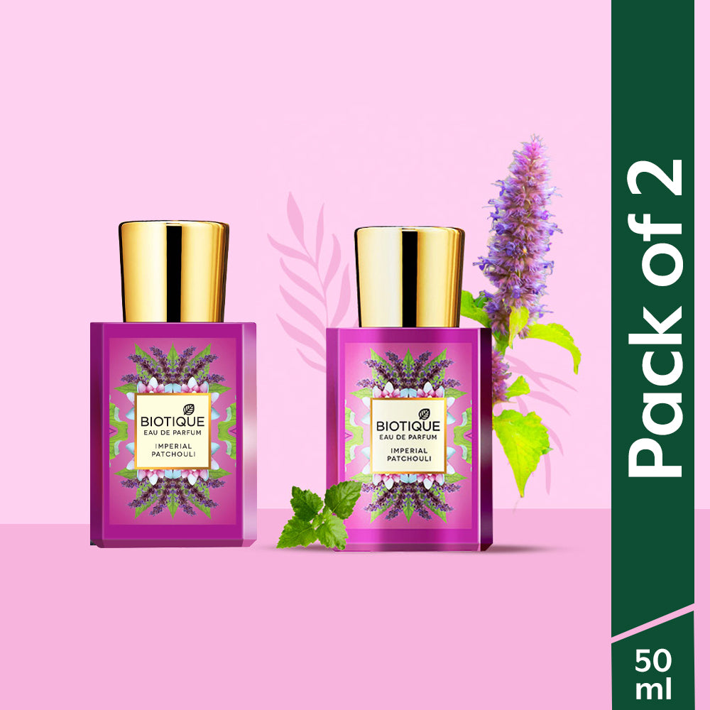 BIOTIQUE IMPERIAL PATCHOULI Eau De Parfum 50ml (Pack of 2)