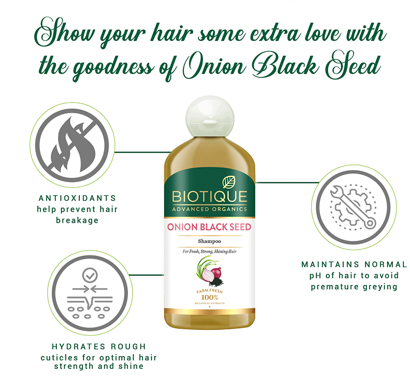 Onion black seed shampoo 300ml A+ content
