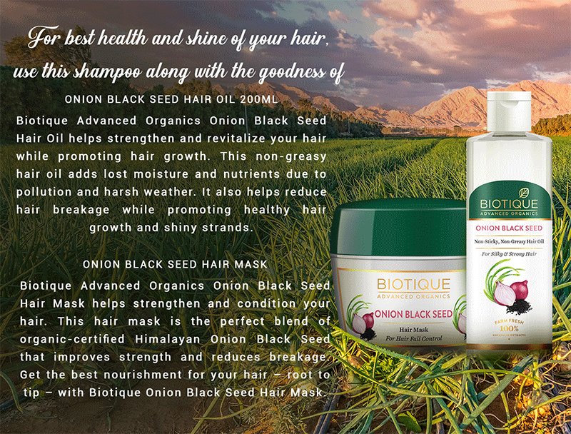Onion black seed shampoo 300ml A+ content