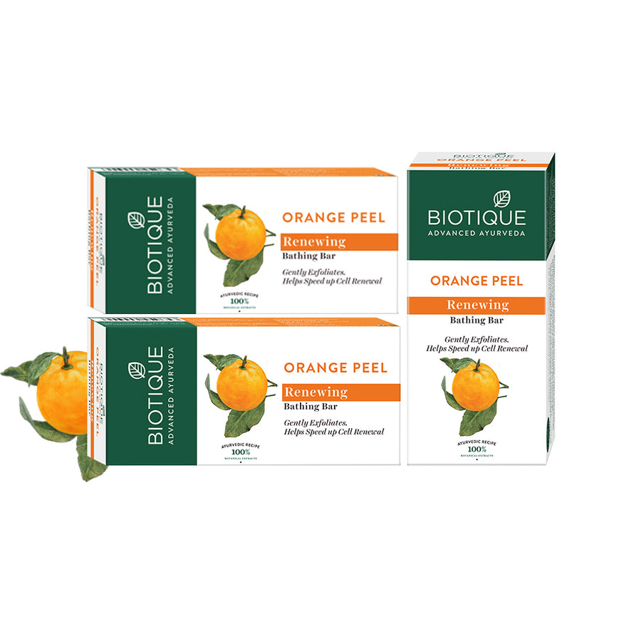 Orange peel Renewing Bathing Bar 150g (Pack of 3)