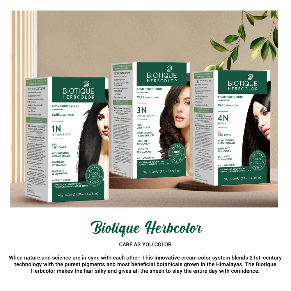 Biotique herbcolor 1n natural black