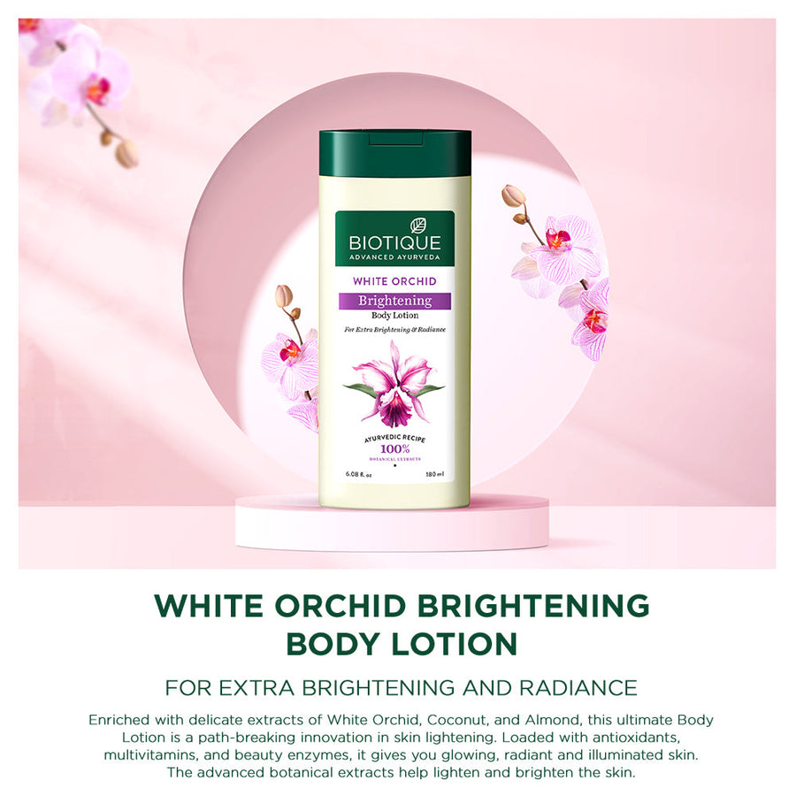 WHITE ORCHID Brightening Body Lotion For Extra Brightening & Radiance - 400ml