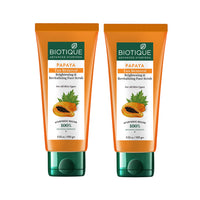 Papaya tan removal brightening & revitalizing face scrub 100gm (pack of 2)