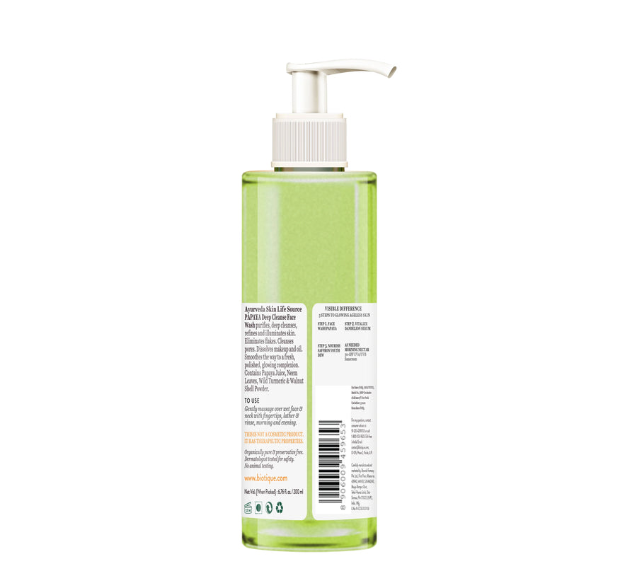 biotique papaya face wash