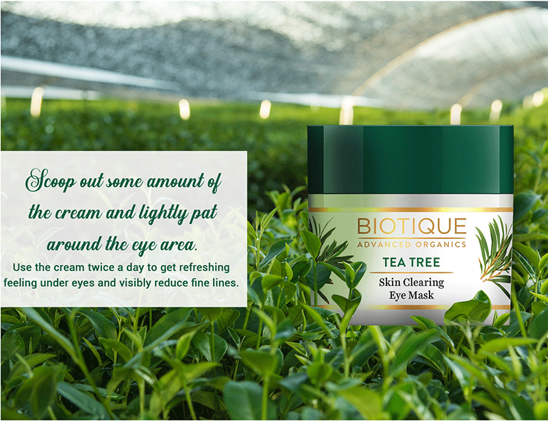 Tea Tree skin clearing eye mask 15gm ingredient