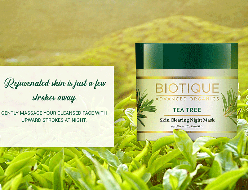 How to use Tea Tree skin clearing Night mask 50gm