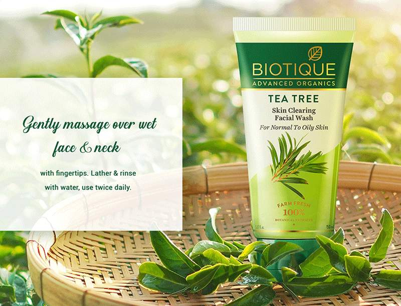 Tea Tree Skin Clearing facial wash 150ml ingredient