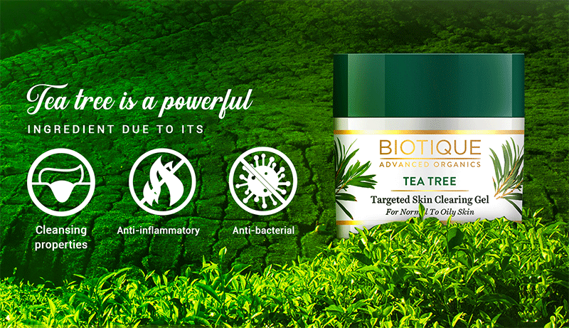 Tea Tree targetted skin clearing gel 15gm (N24) A+ content