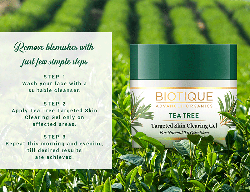 How to use Tea Tree targetted skin clearing gel 15gm (N24)