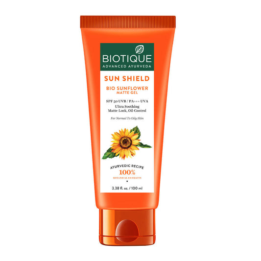 Sun shield sunflower matte gel spf 50 uvb - 100ml