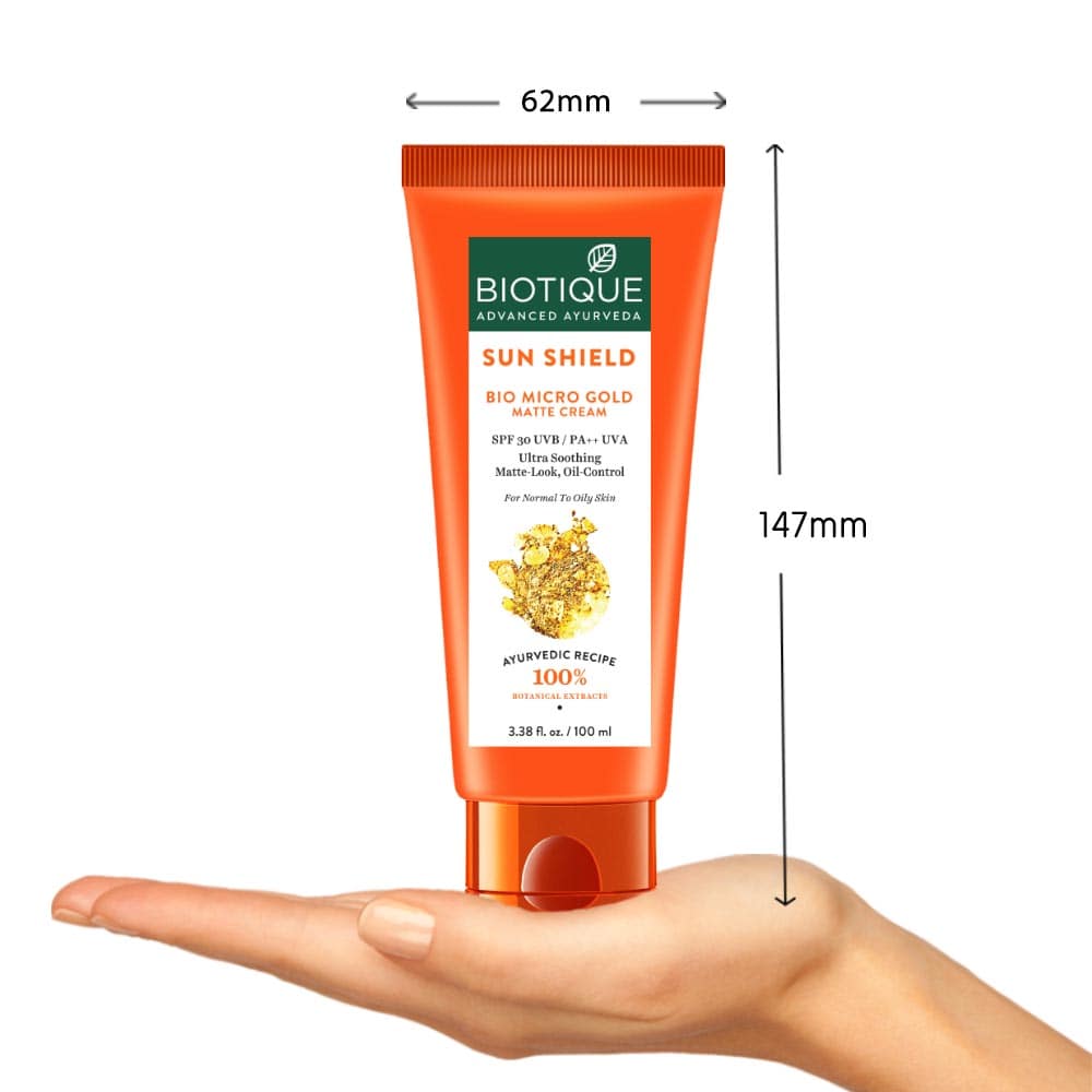 Biotique Sun Shield Micro Gold Matte Cream Spf 30 Uva/Uvb 100ml