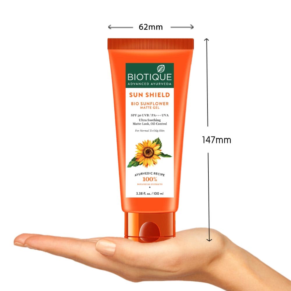 Sun shield sunflower matte gel spf 50 uvb - 100ml