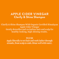 Apple cider vinegar clarify & shine shampoo 300 ml