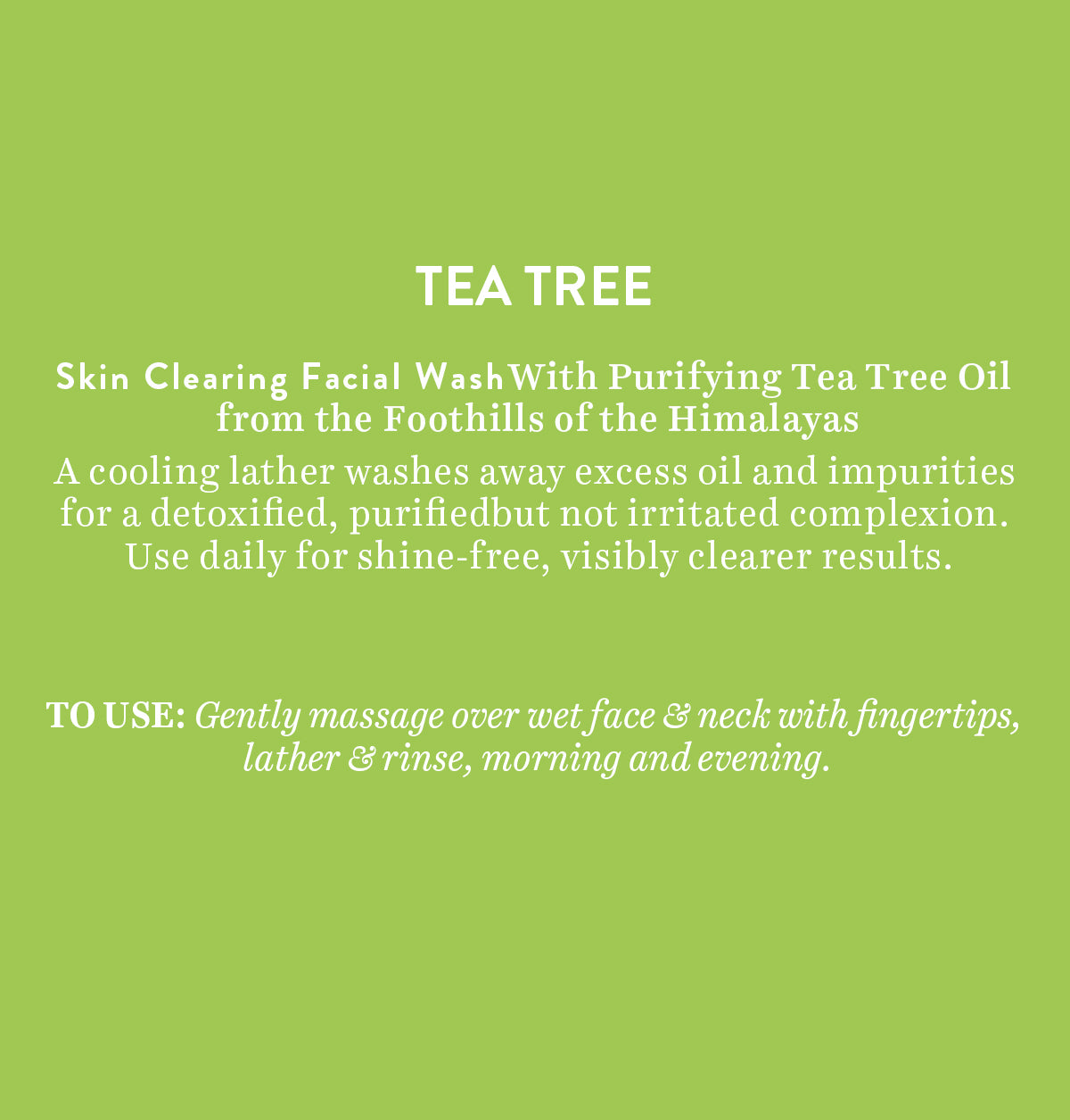 Tea Tree Skin Clearing facial wash 150ml