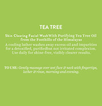 Tea tree skin clearing facial wash 150ml