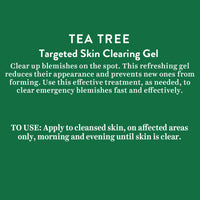 Tea tree targetted skin clearing gel 15gm (n24)